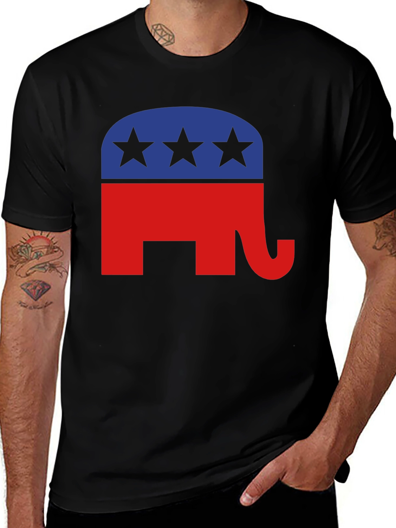 Republican Elephant Graphic Tee - Patriotic Political Shirt