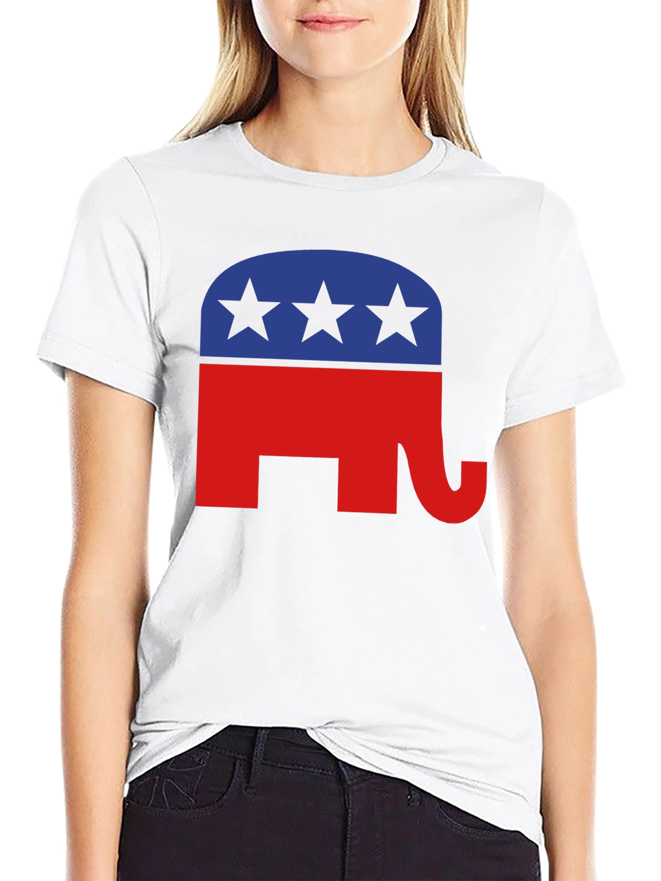 Republican Elephant Graphic Tee - Patriotic Political Shirt