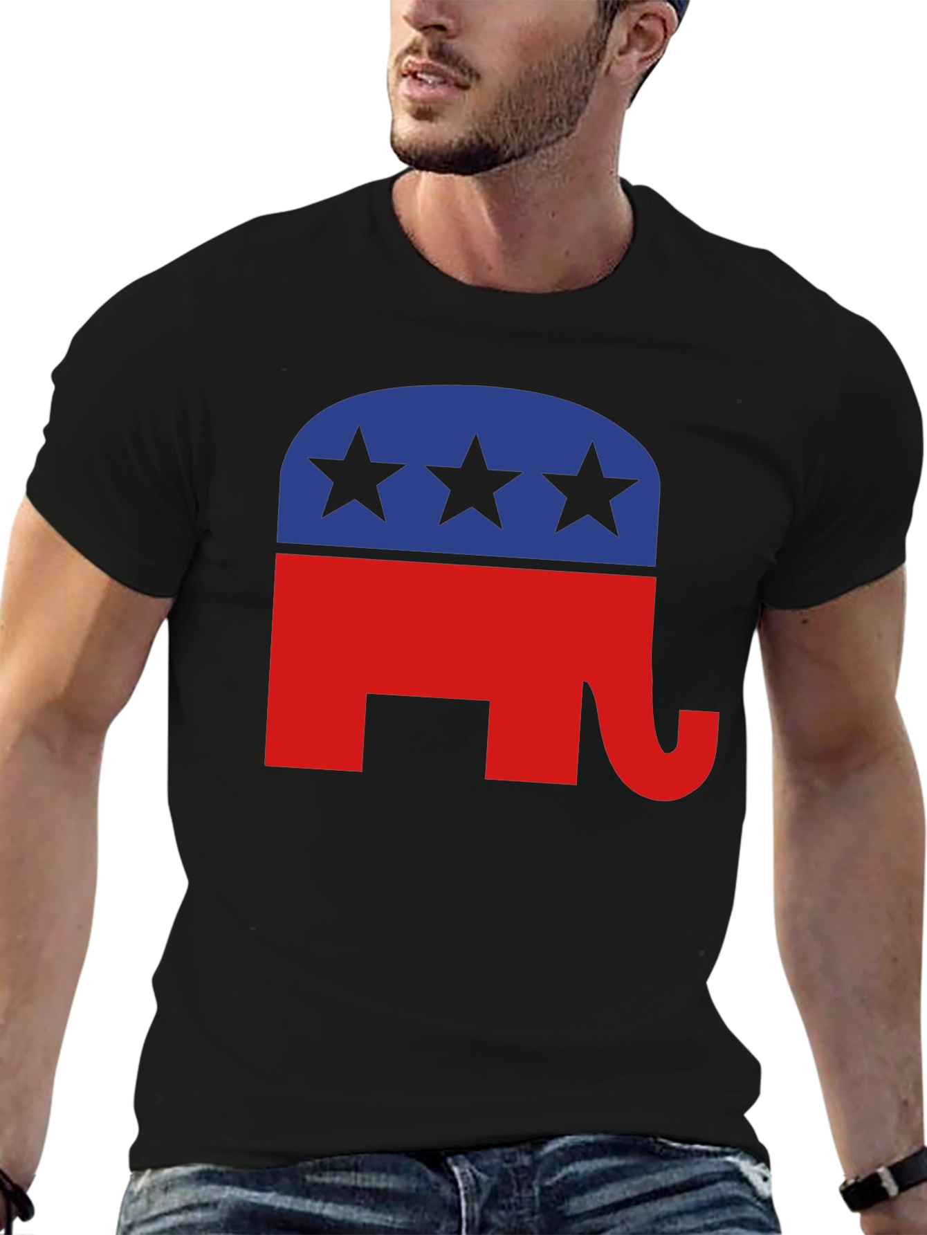 Republican Elephant Graphic Tee - Patriotic Political Shirt