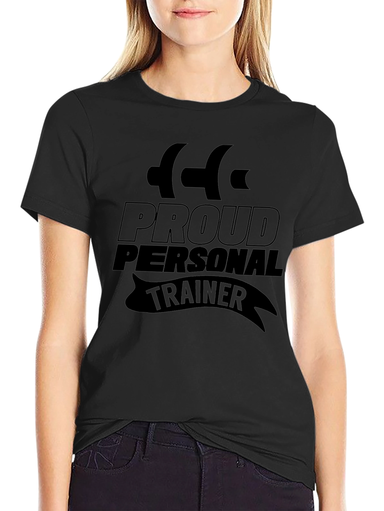 Proud Personal Trainer Black T-Shirt