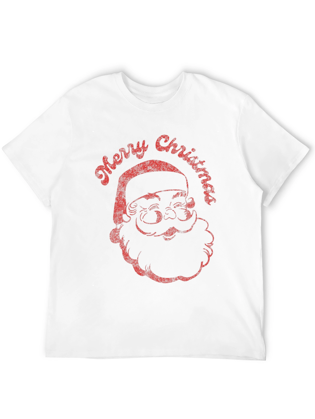Retro Santa Merry Christmas Graphic Tee