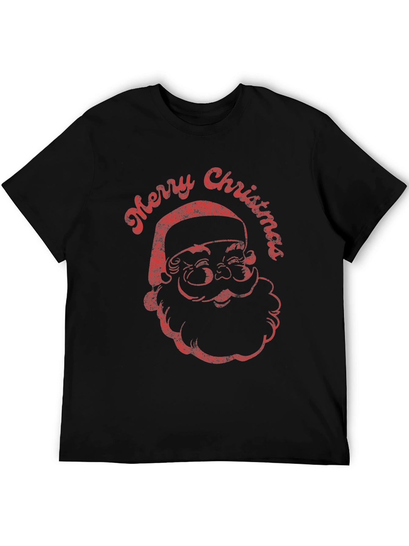 Retro Santa Merry Christmas Graphic Tee