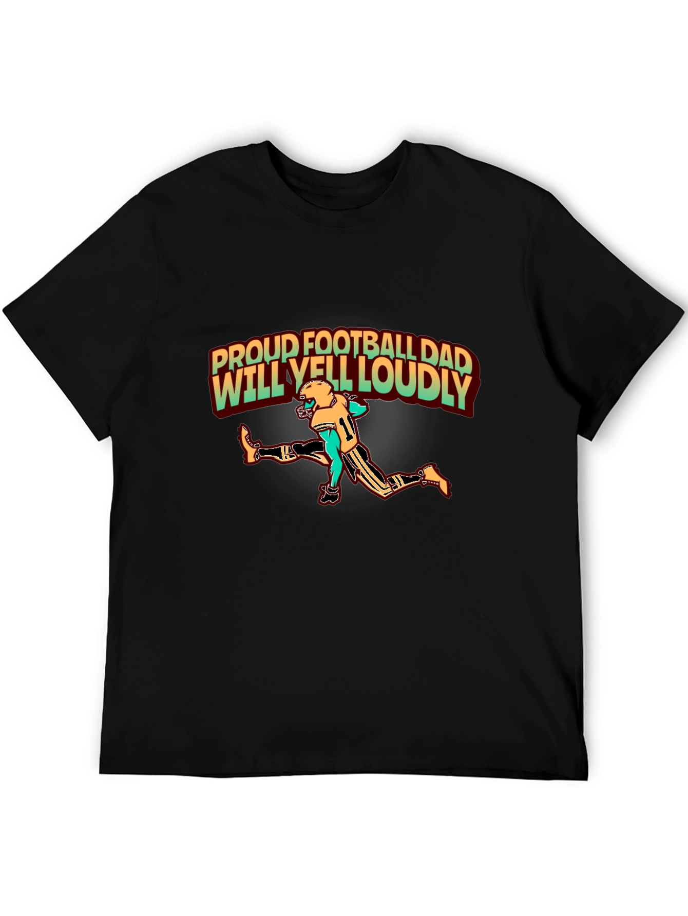 Proud Football Dad T-Shirt - Loud and Proud!