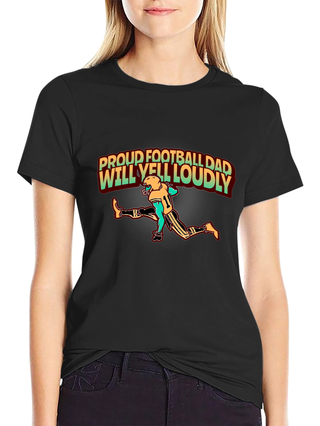Proud Football Dad T-Shirt - Loud and Proud!