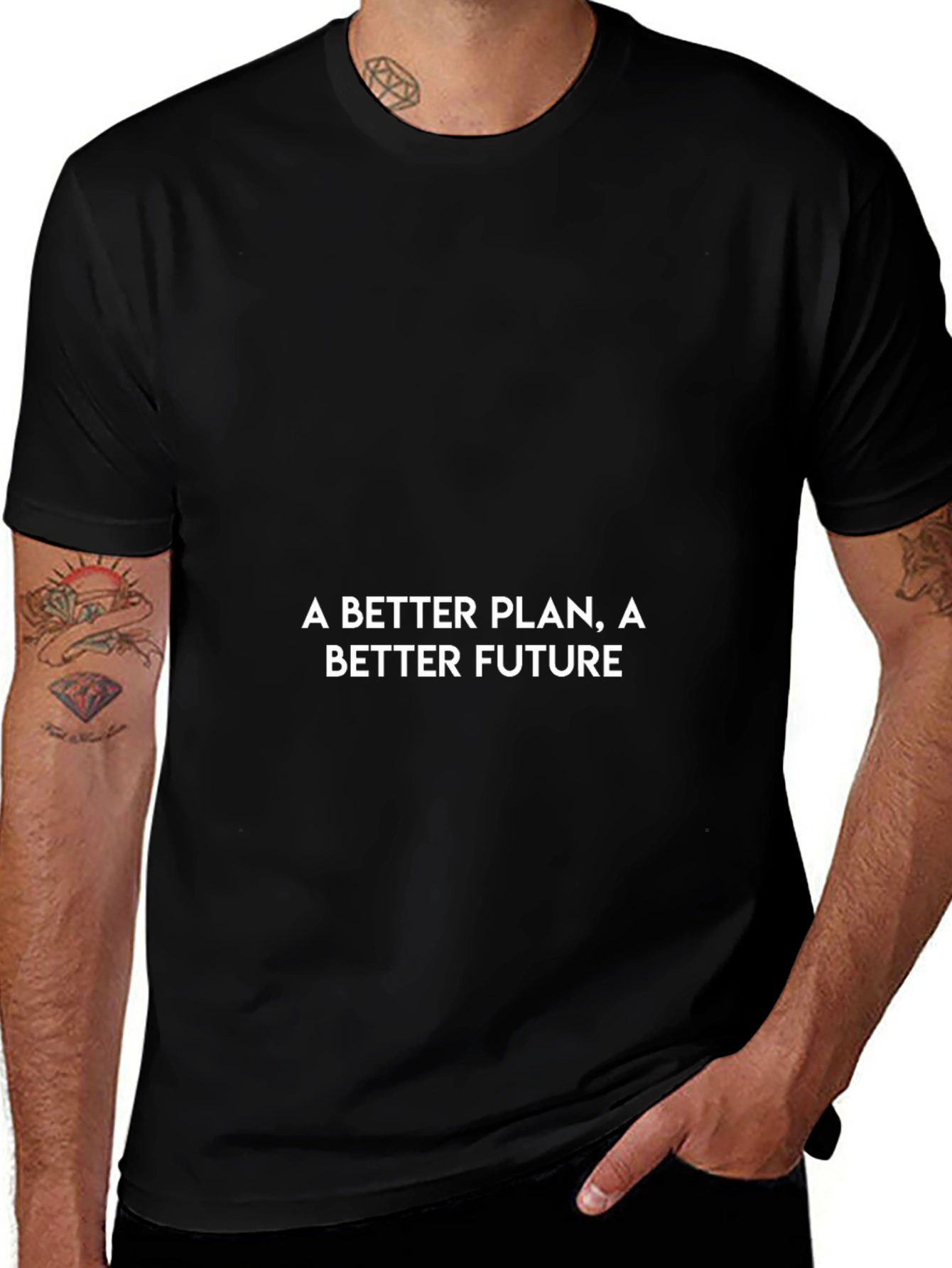 A Better Plan Tee - Motivational Black T-Shirt