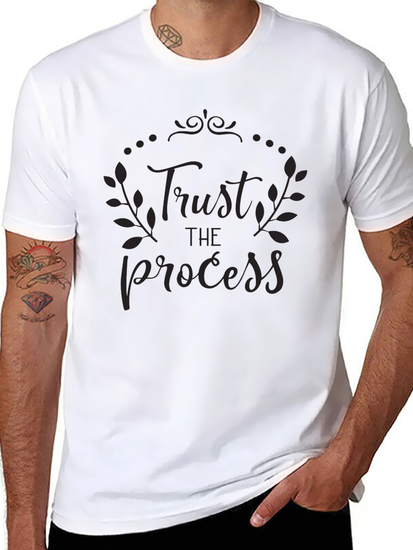 Trust the Process Graphic Tee - Black
