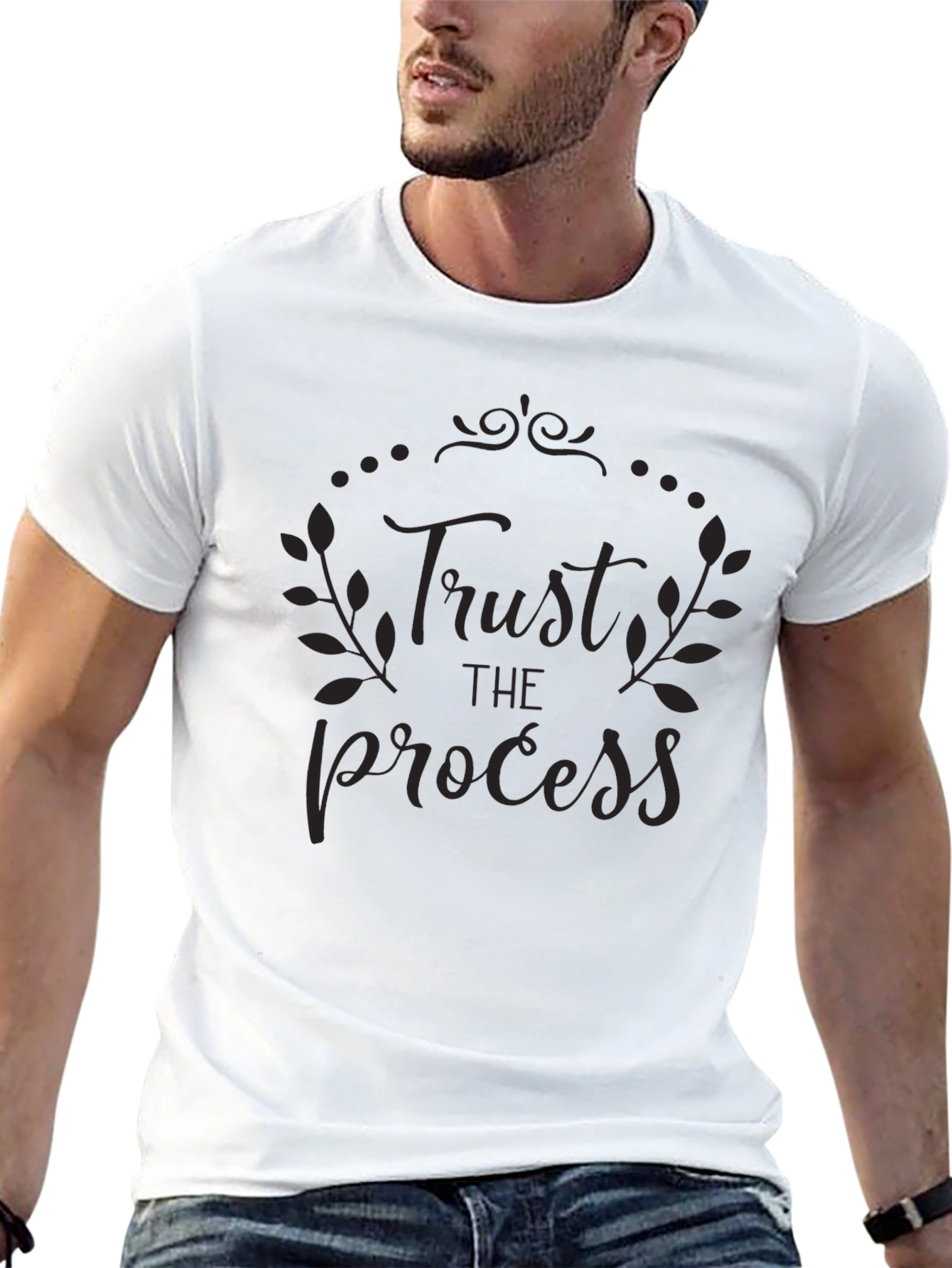 Trust the Process Graphic Tee - Black