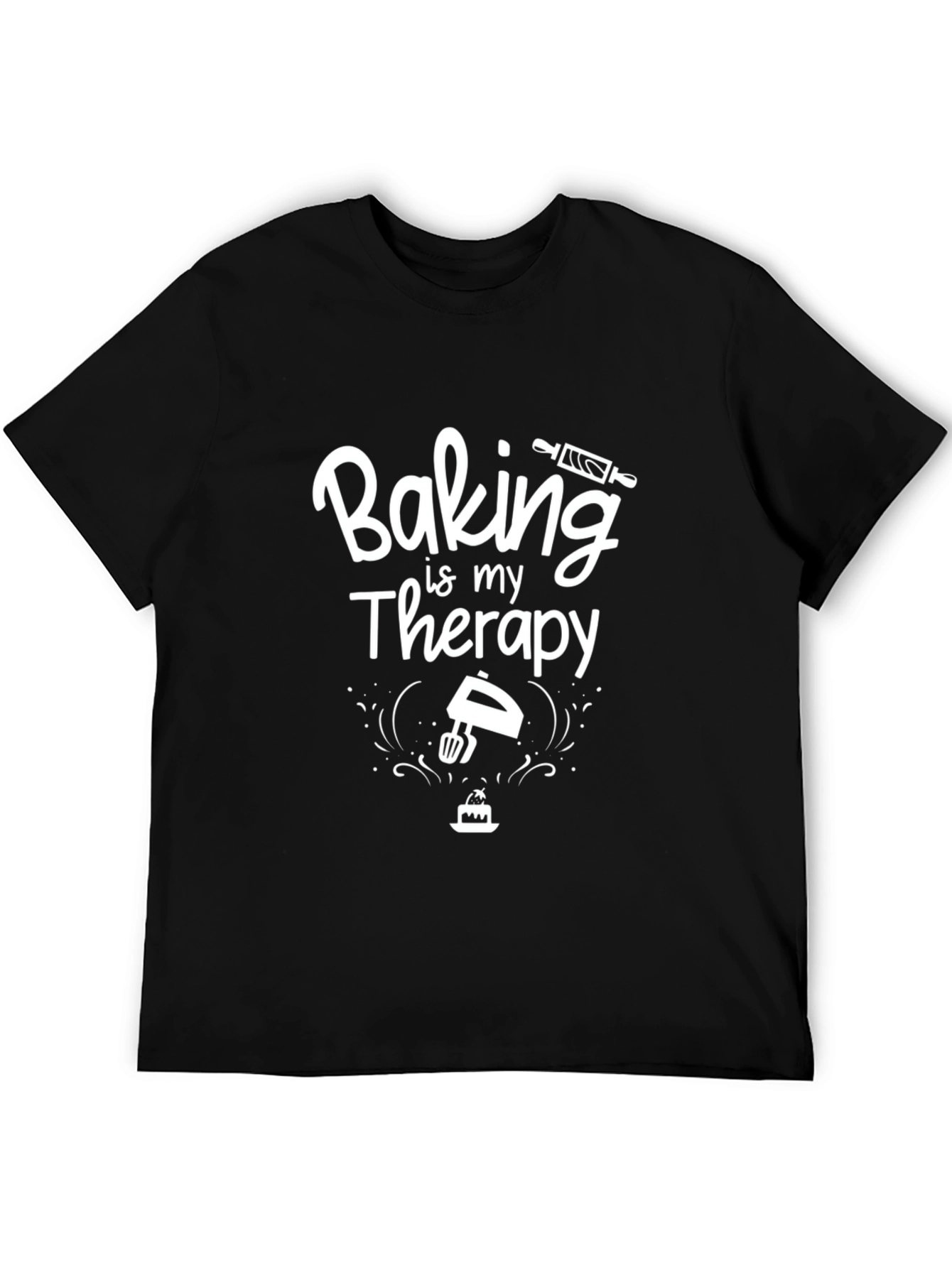 Baking is My Therapy T-Shirt | Novelty Graphic Tee