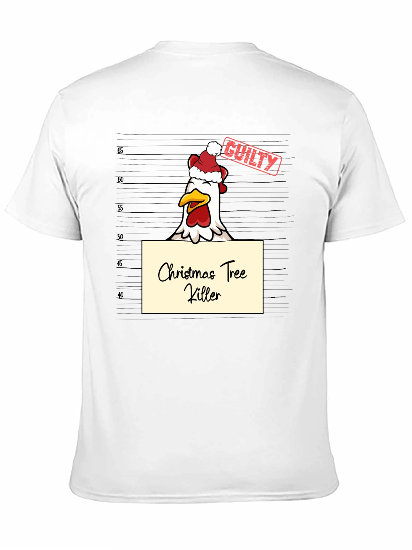 Funny Christmas Chicken T-Shirt - Guilty!