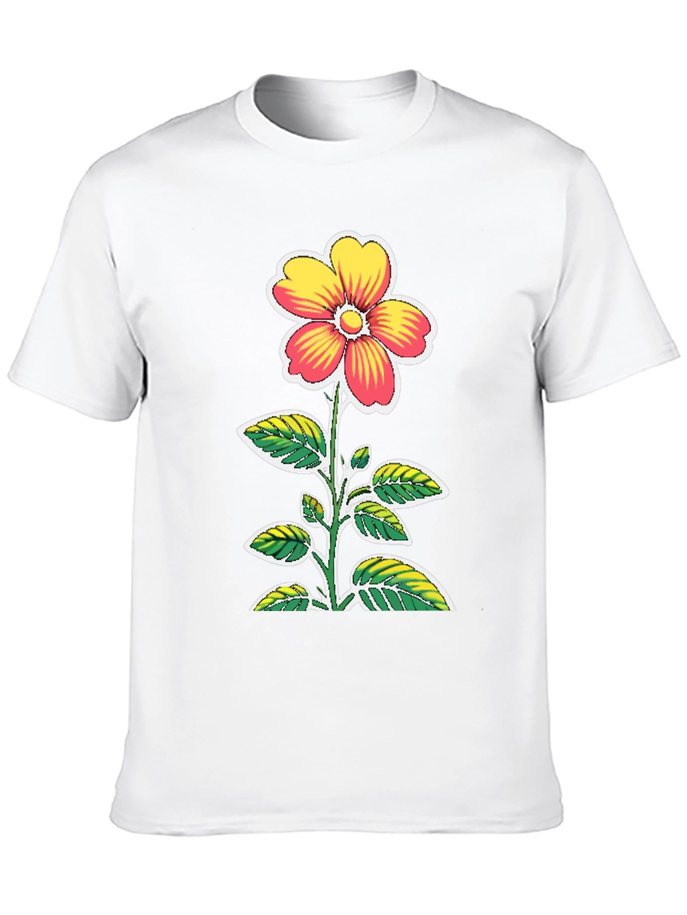 Floral Graphic Black T-Shirt
