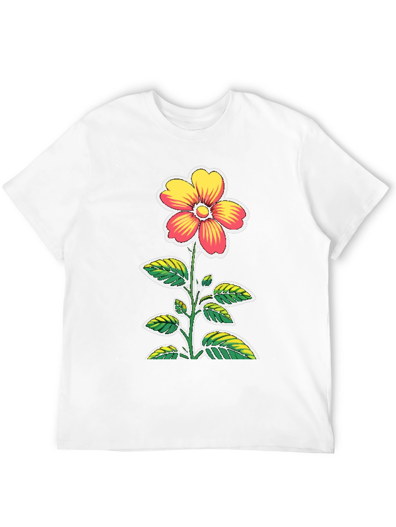 Floral Graphic Black T-Shirt