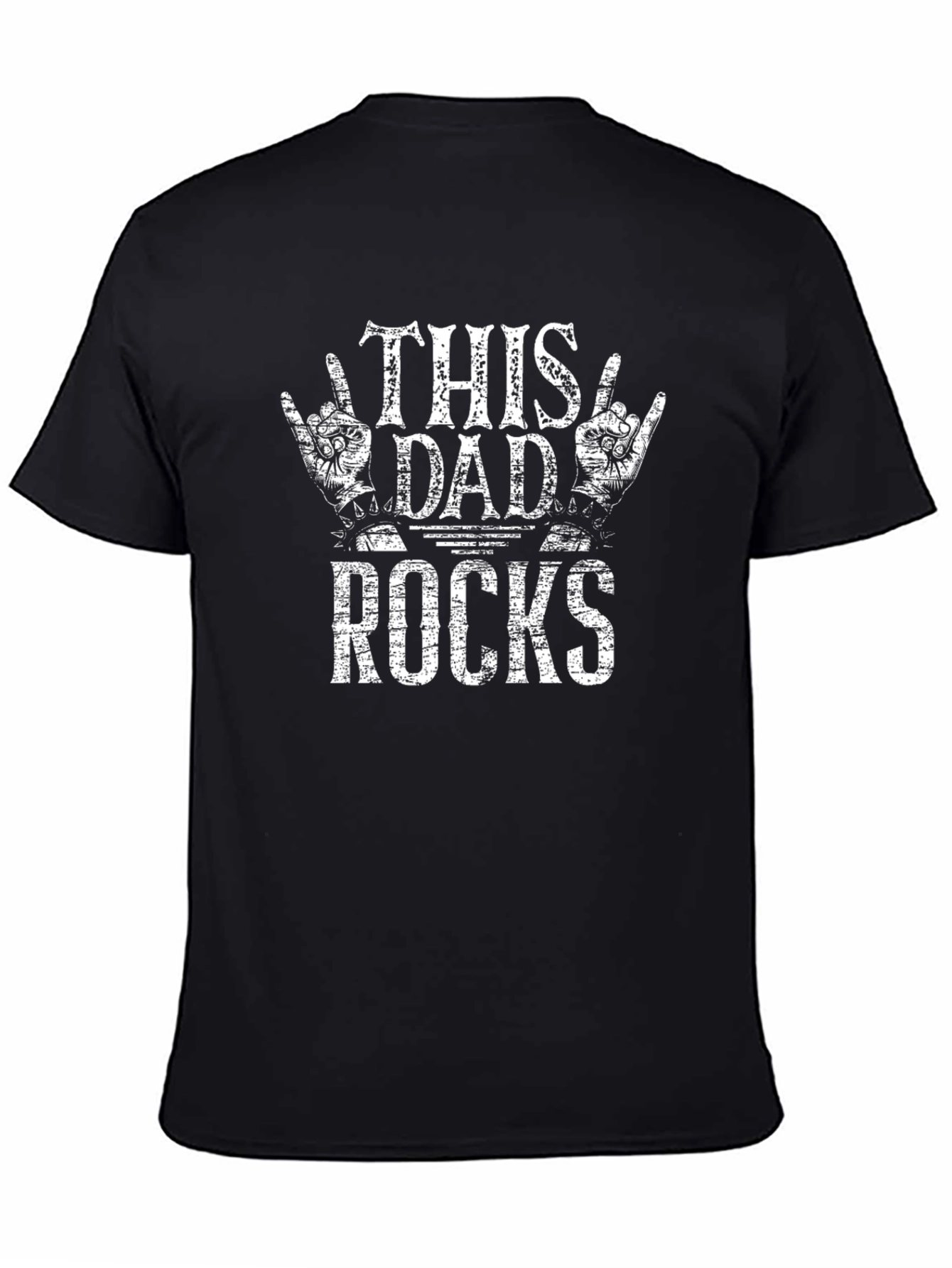 This Dad Rocks T-Shirt - Heavy Metal Style
