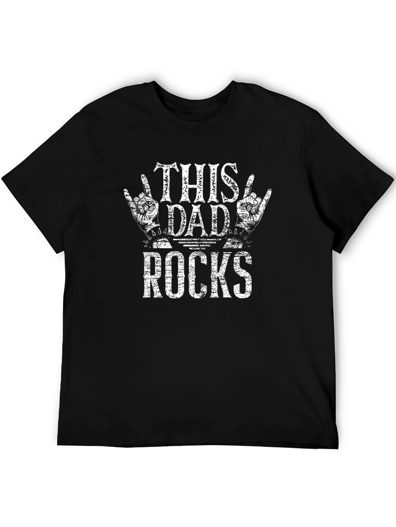 This Dad Rocks T-Shirt - Heavy Metal Style