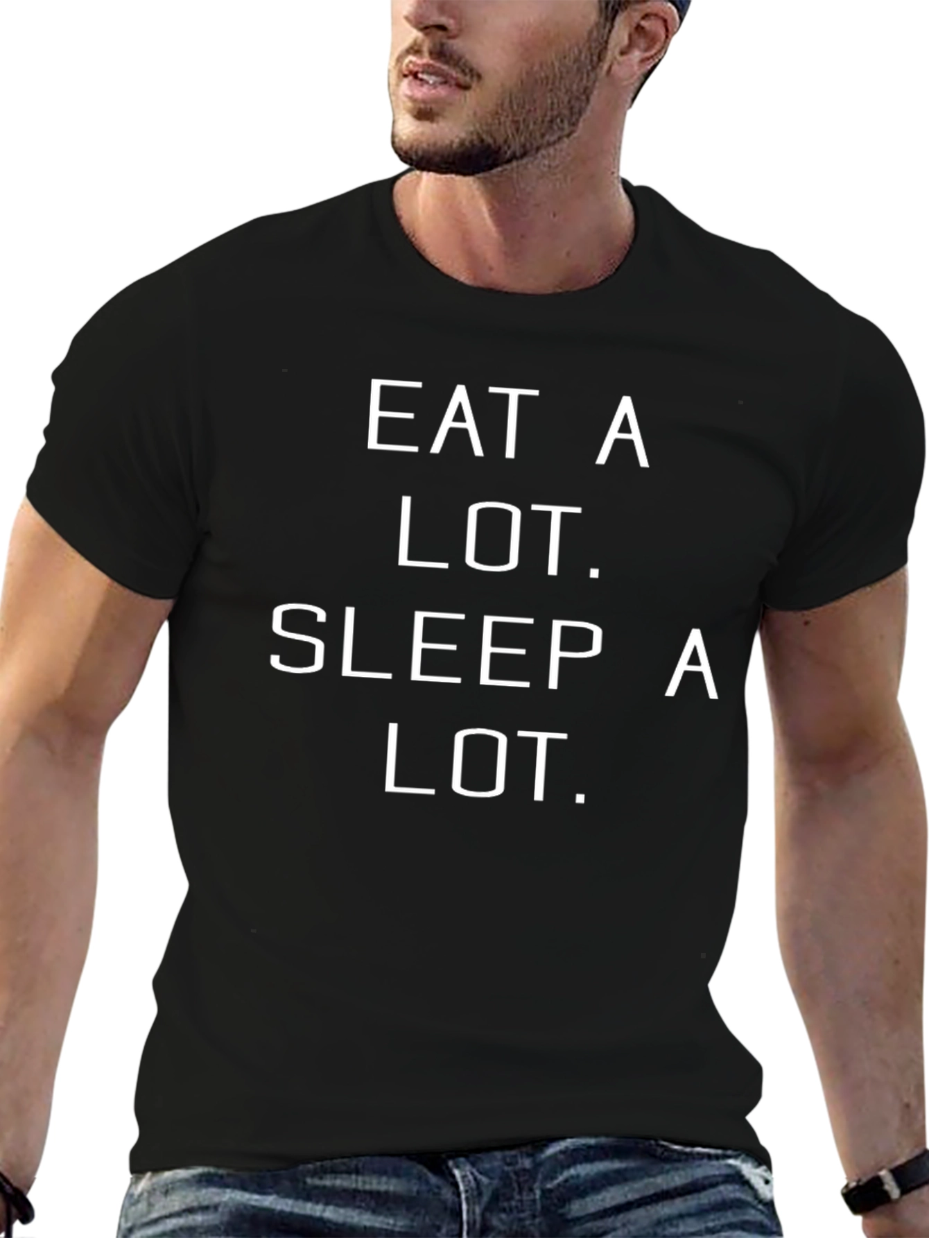 Eat A Lot. Sleep A Lot. Graphic T-Shirt
