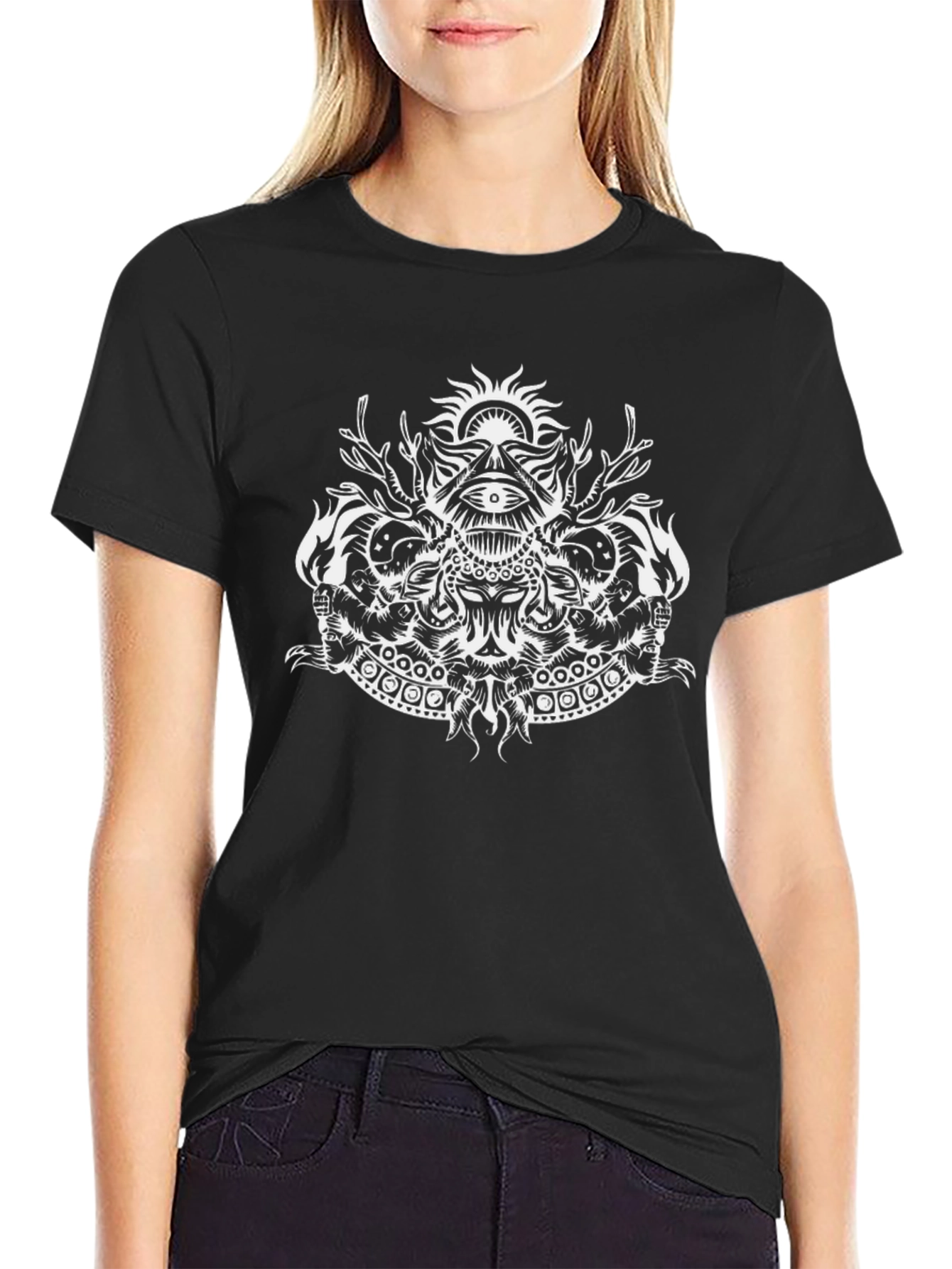 Mystic Eye Graphic Tee - Black