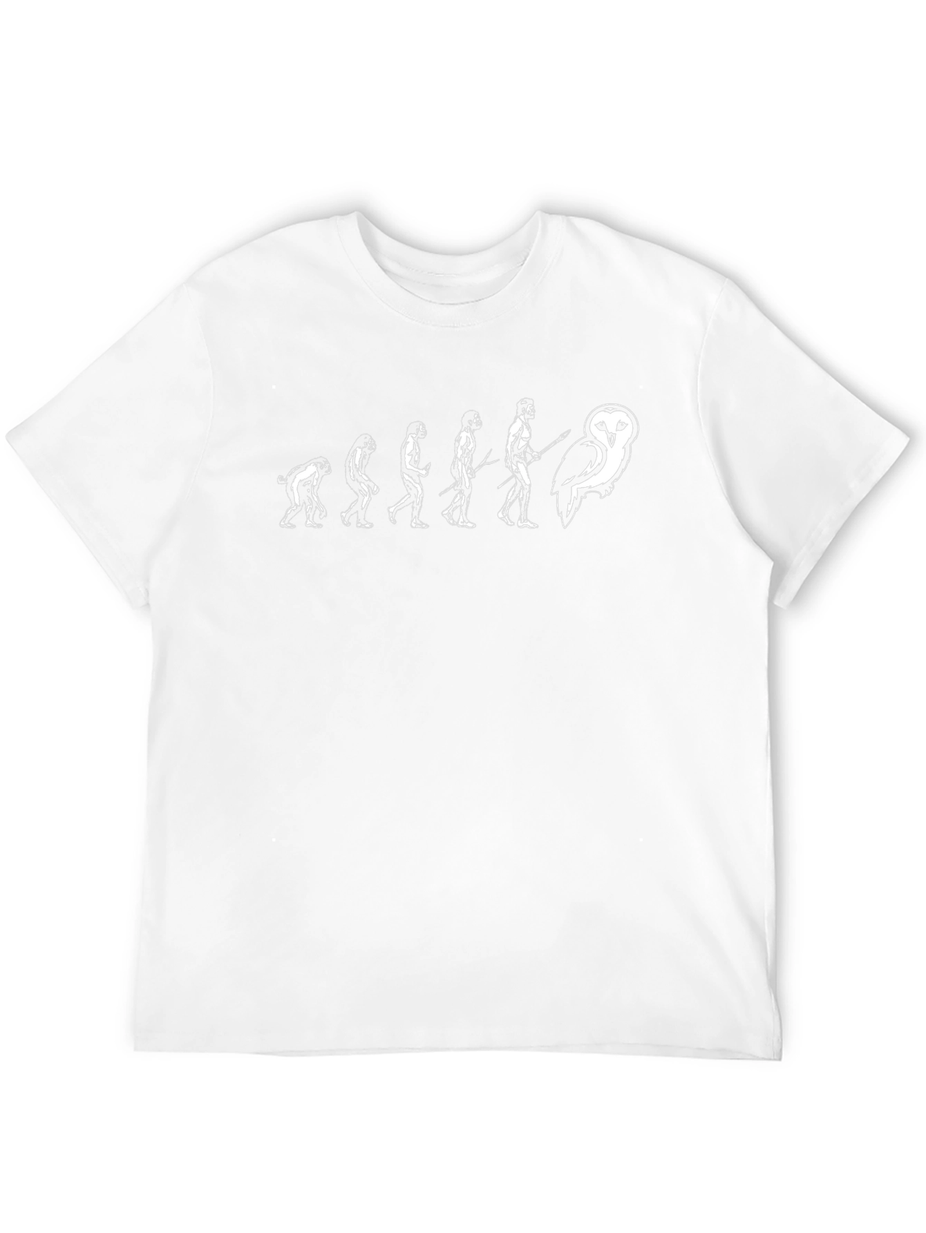 Evolution to Owl Black T-Shirt