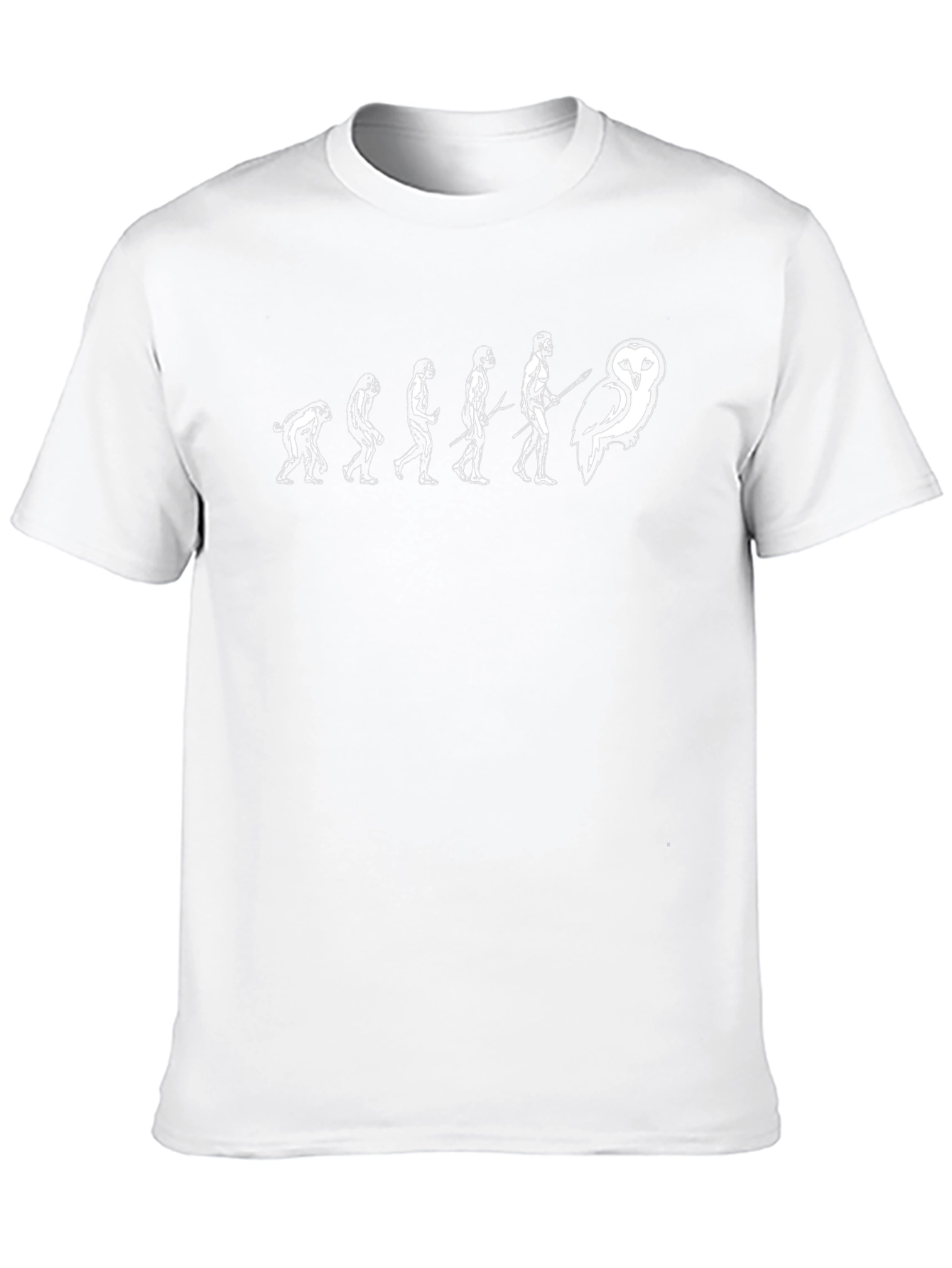 Evolution to Owl Black T-Shirt