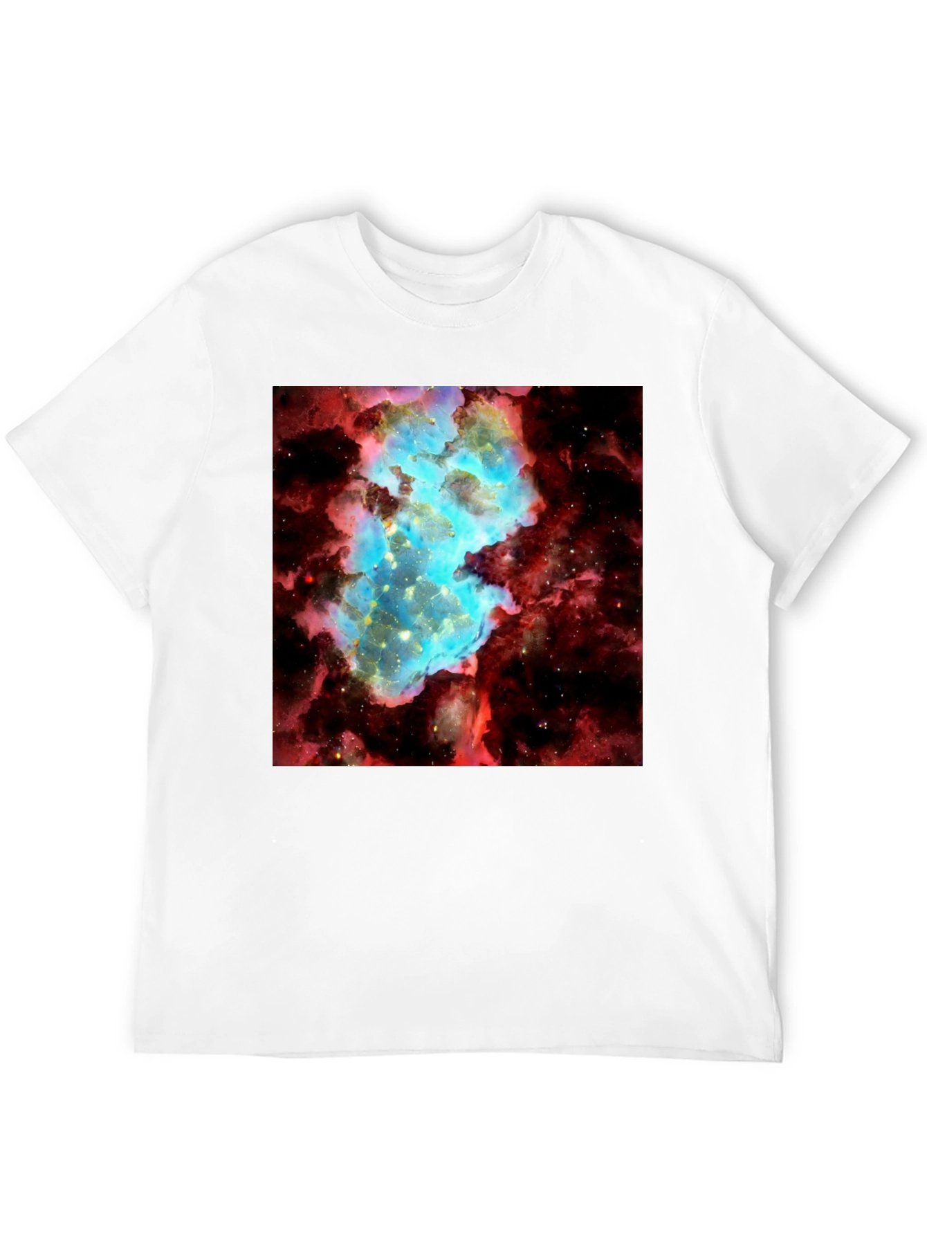 Nebula Graphic Tee - Galaxy Universe Print Black T-Shirt