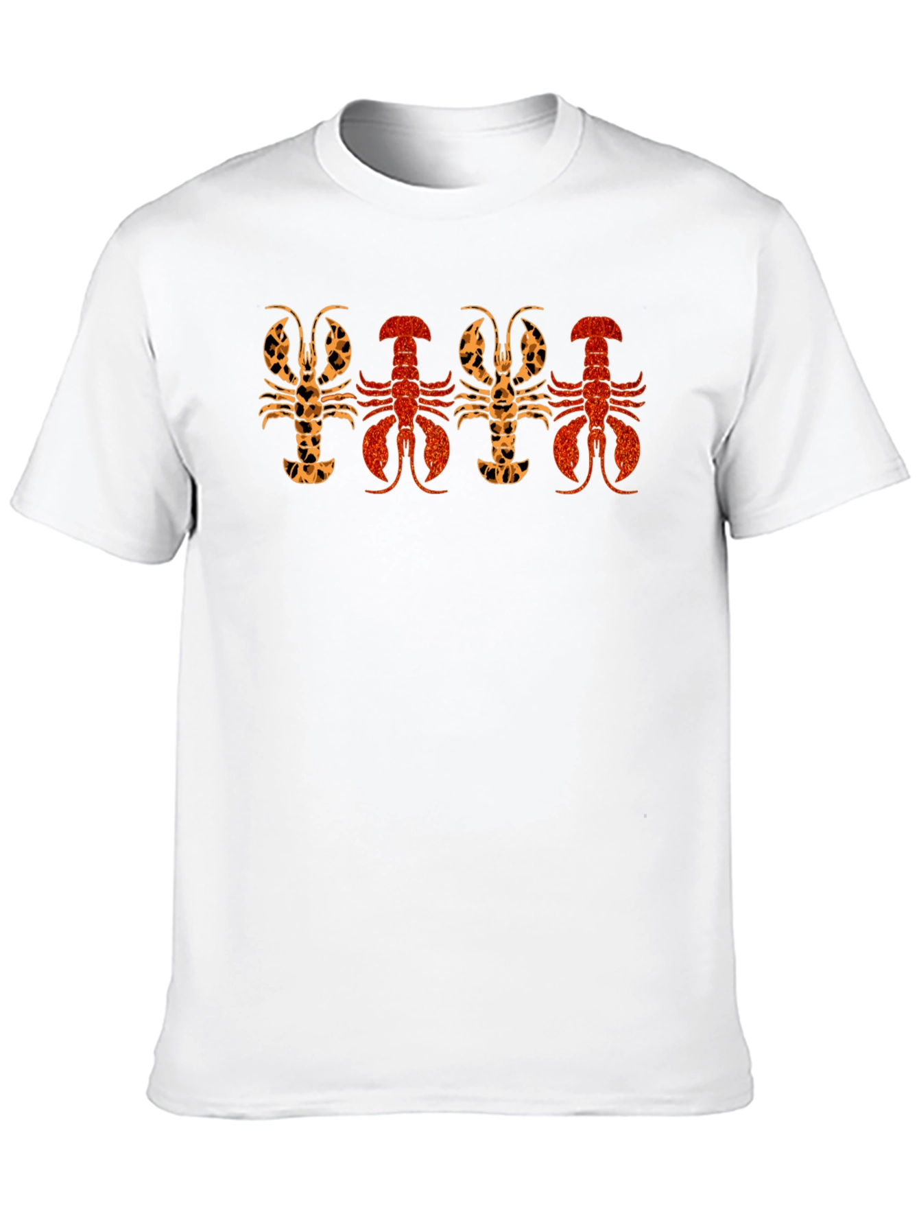 Lobster Print Crew Neck T-Shirt