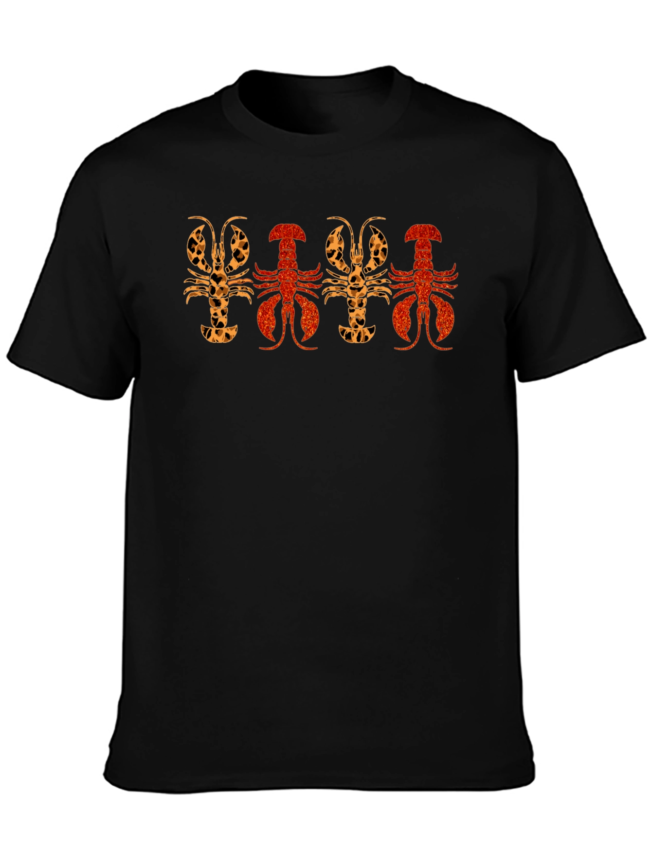 Lobster Print Crew Neck T-Shirt
