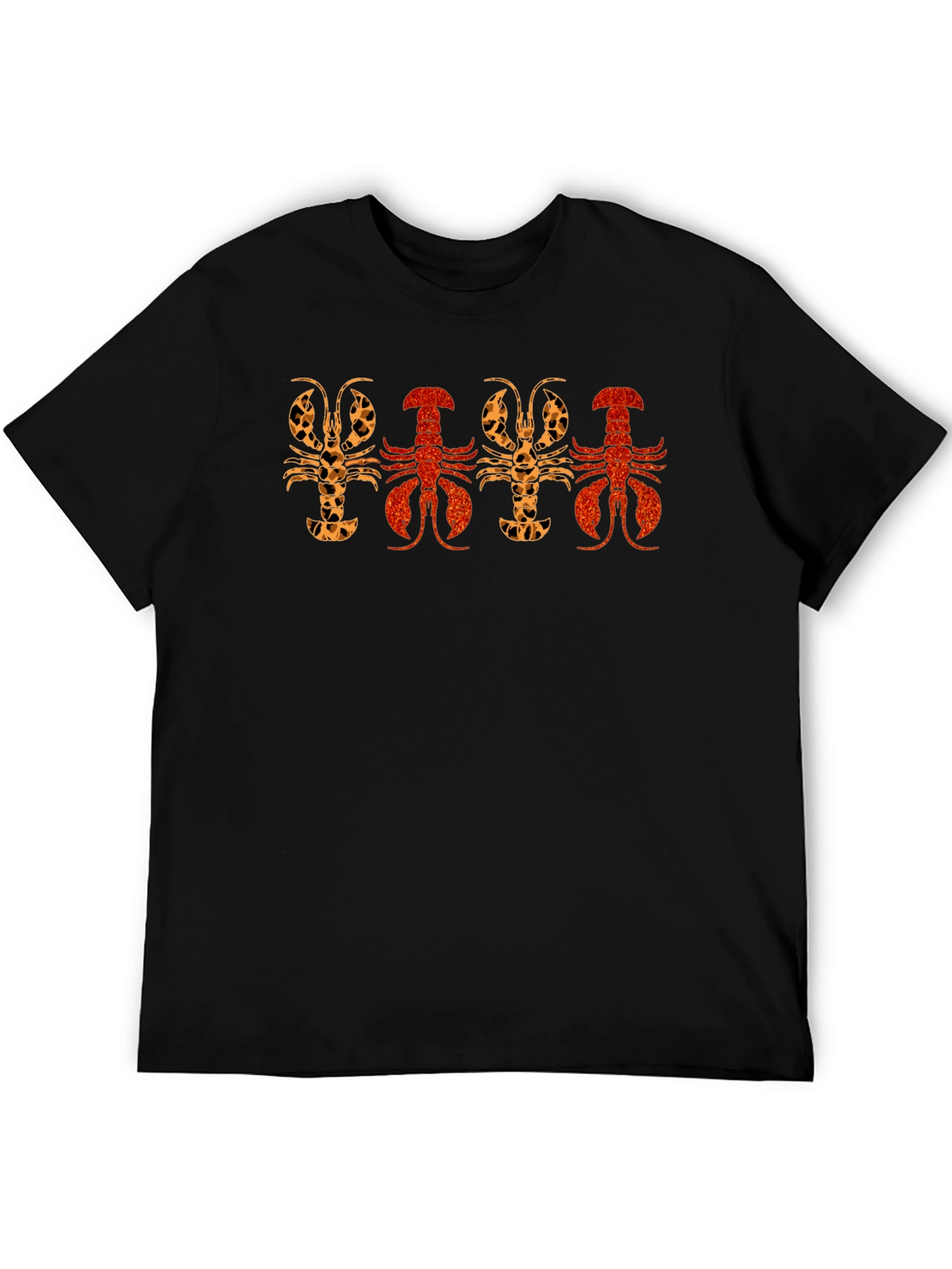 Lobster Print Crew Neck T-Shirt