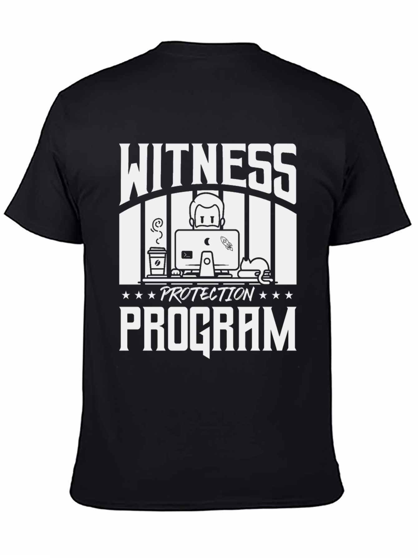 Witness Protection Program Black Graphic Tee