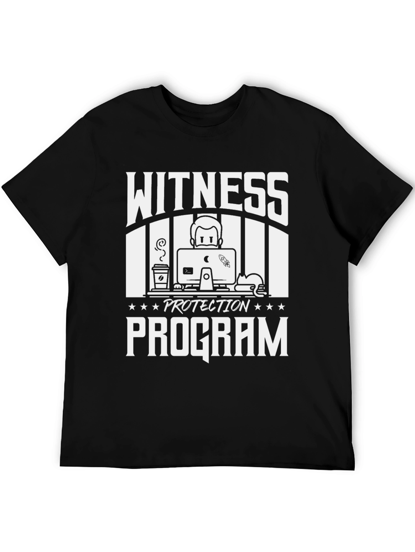 Witness Protection Program Black Graphic Tee