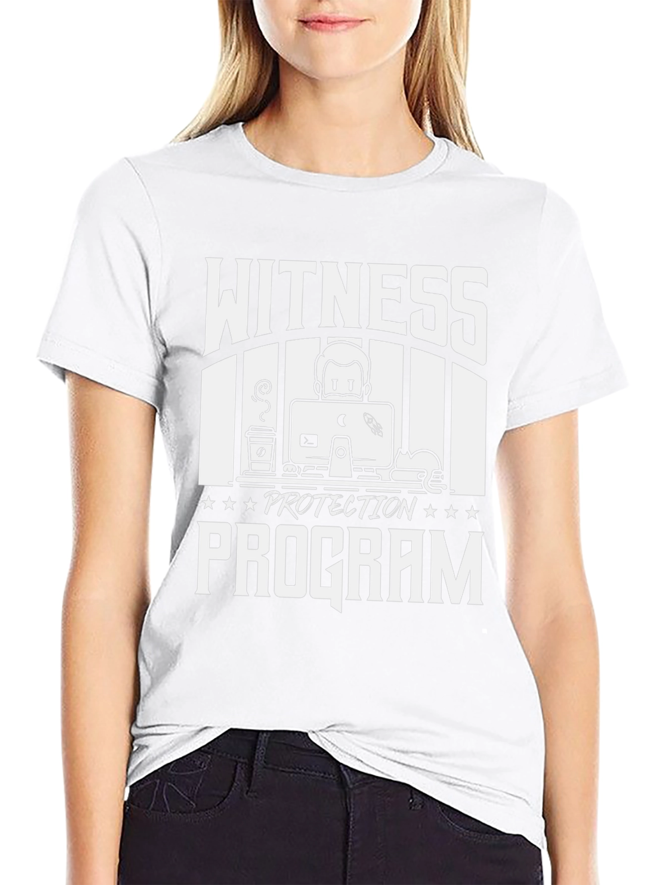 Witness Protection Program Black Graphic Tee