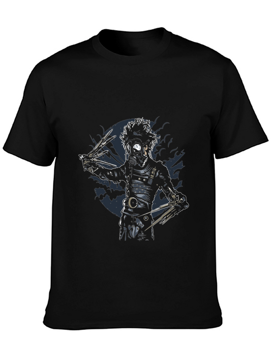 Edward Scissorhands Graphic Print Black T-Shirt