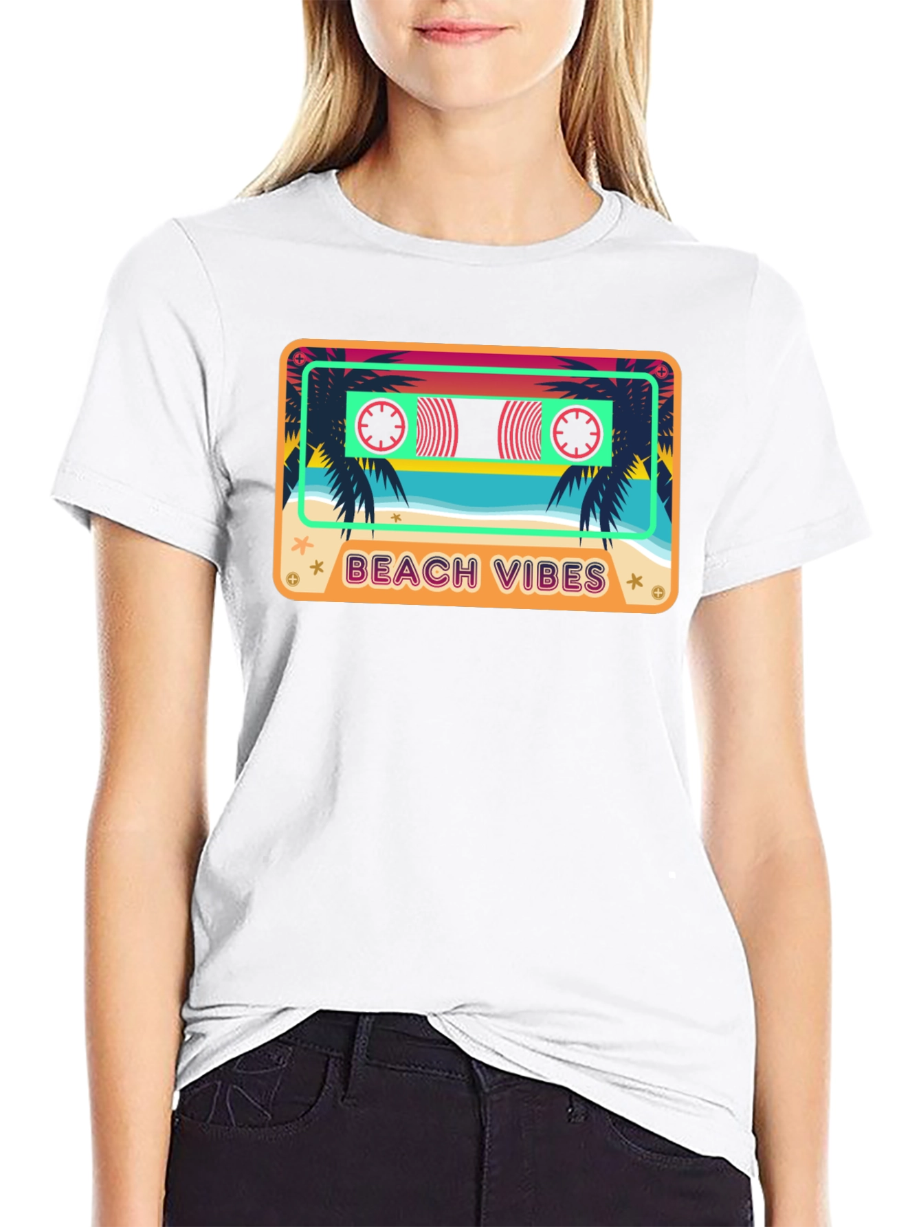 Beach Vibes Cassette Tape T-Shirt