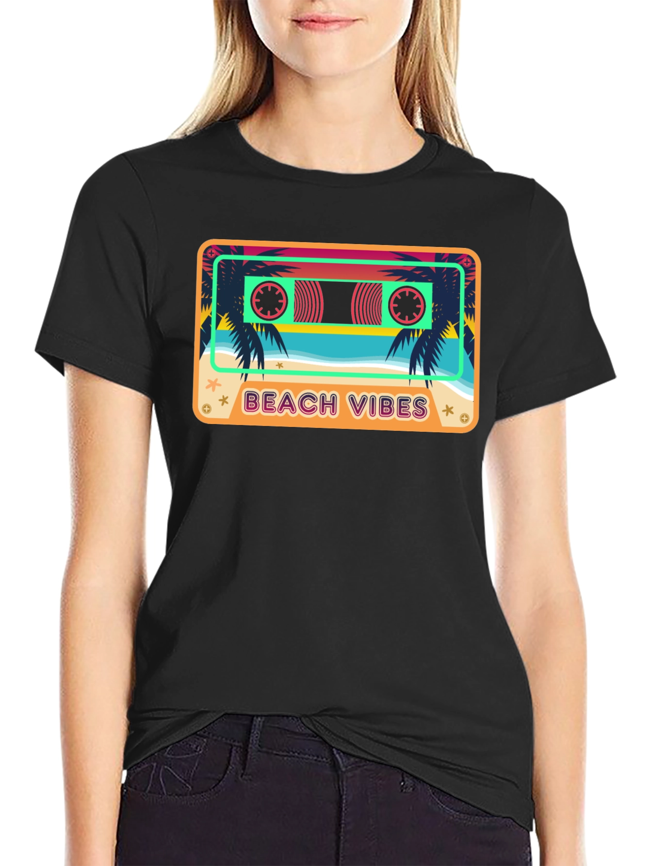 Beach Vibes Cassette Tape T-Shirt