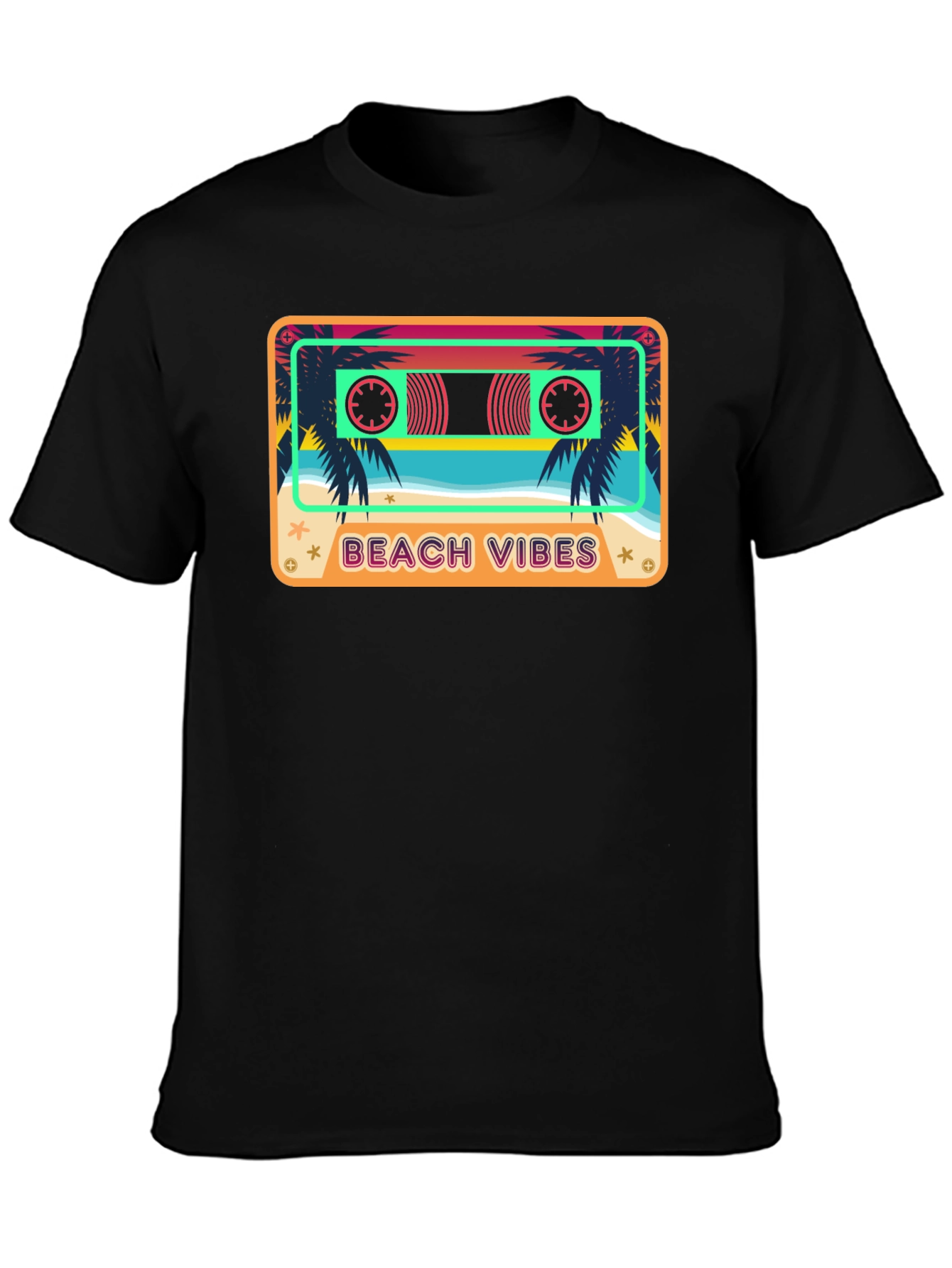 Beach Vibes Cassette Tape T-Shirt