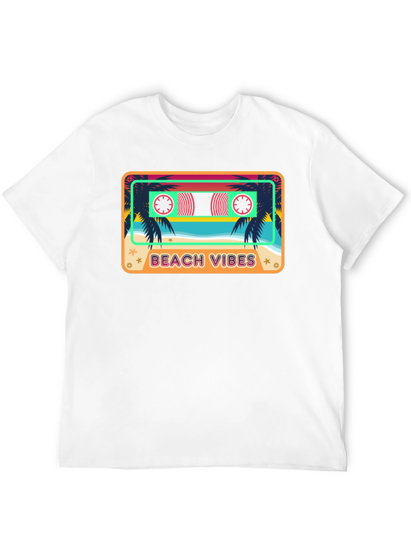 Beach Vibes Cassette Tape T-Shirt
