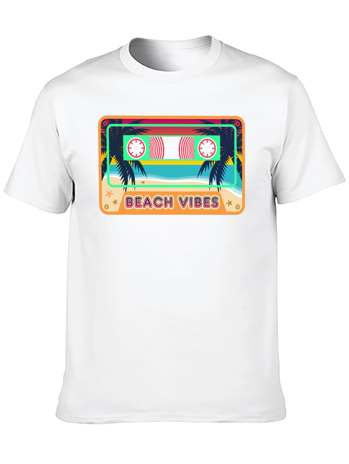 Beach Vibes Cassette Tape T-Shirt