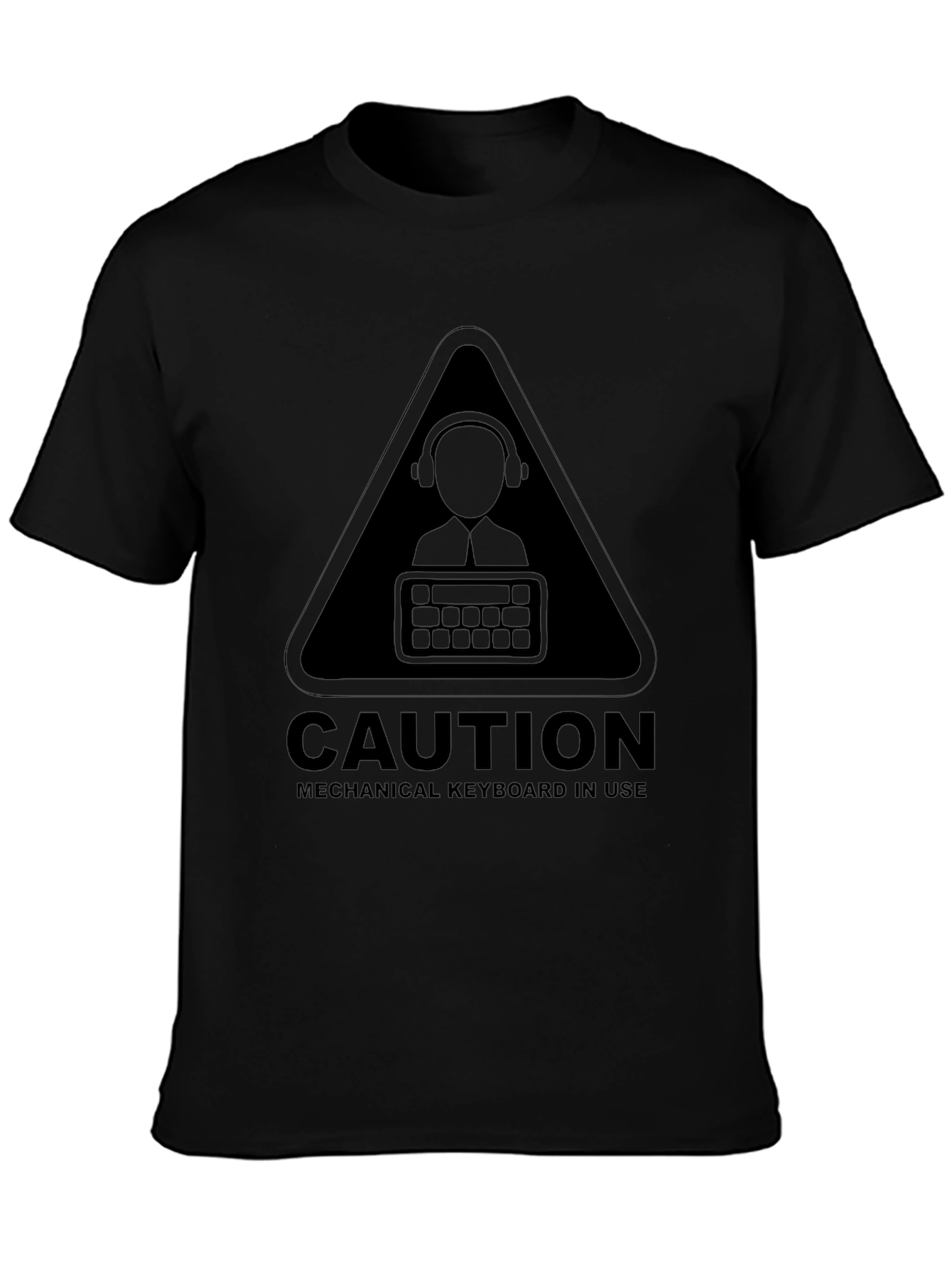Caution Mechanical Keyboard T-Shirt - Gamer Tee