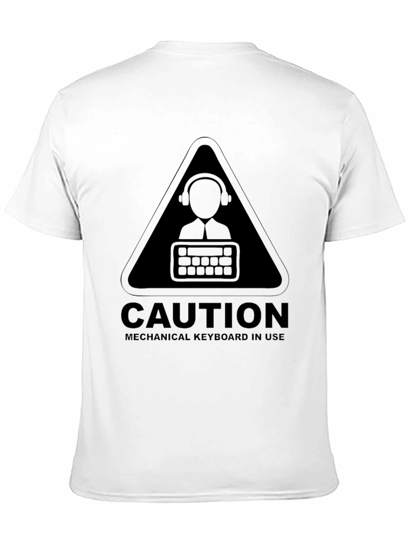 Caution Mechanical Keyboard T-Shirt - Gamer Tee