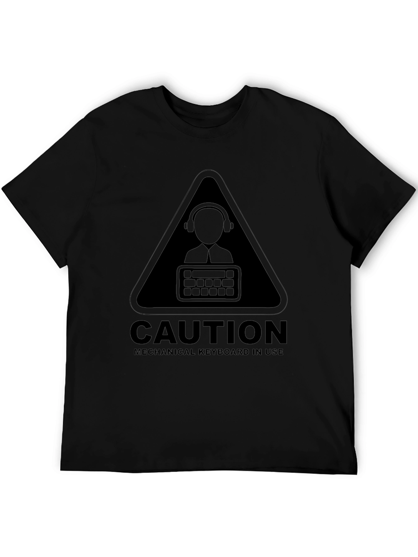 Caution Mechanical Keyboard T-Shirt - Gamer Tee