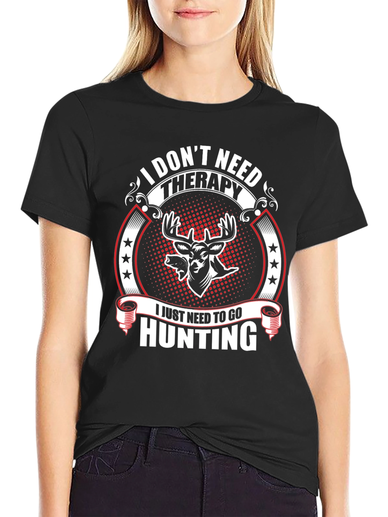 Hunting Therapy T-Shirt - Deer Graphic Tee