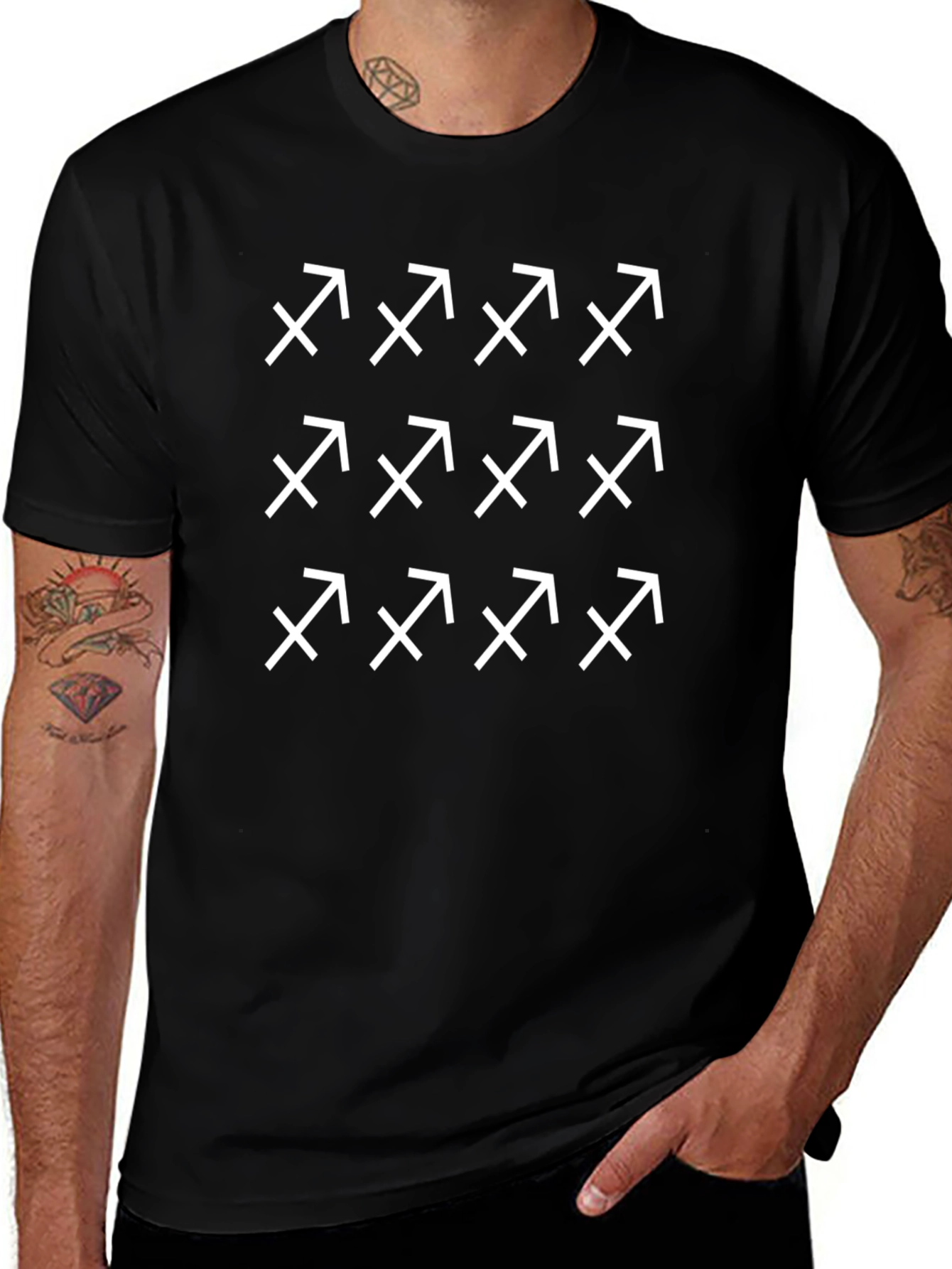Sagittarius Zodiac T-Shirt - Black