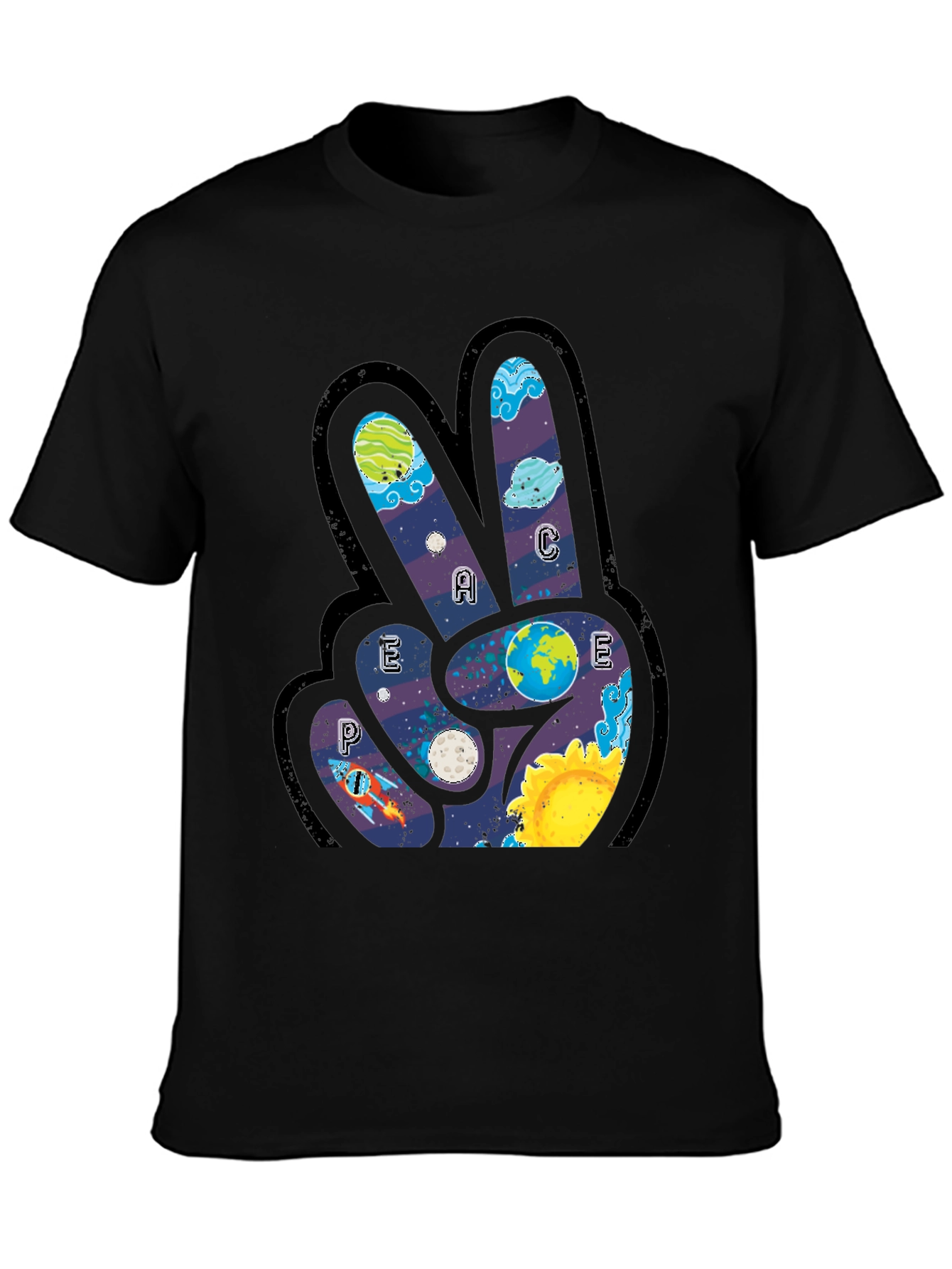 Peace Sign Graphic T-Shirt