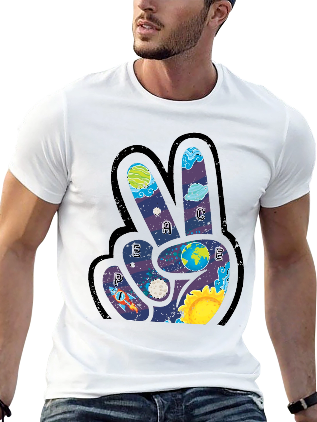 Peace Sign Graphic T-Shirt