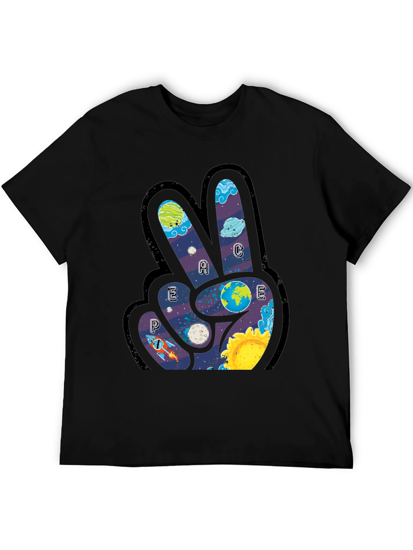 Peace Sign Graphic T-Shirt