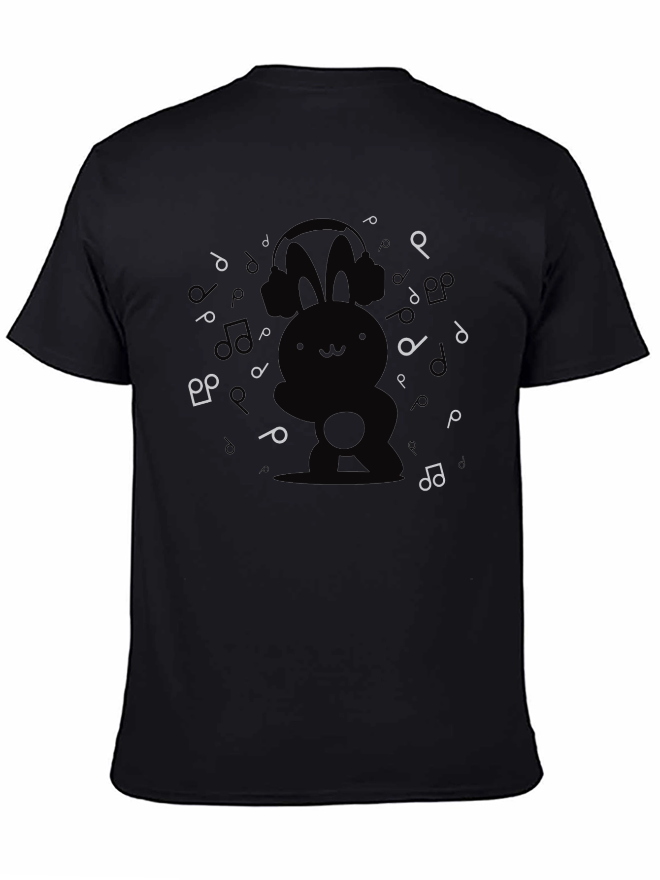 Bunny Beats Black T-Shirt