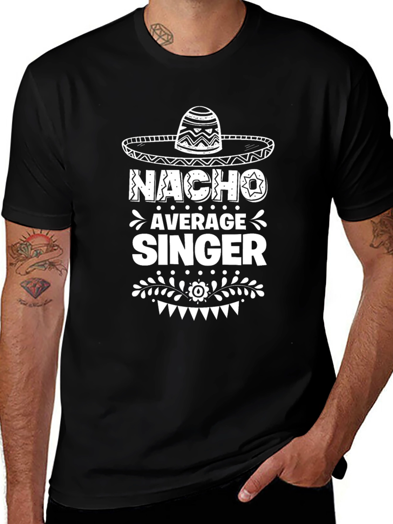 Nacho Average Singer Graphic Tee