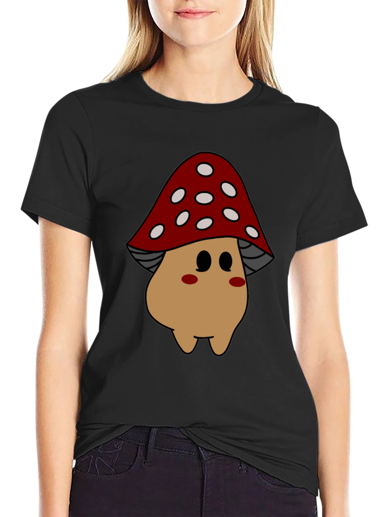 Mushroom Cartoon Graphic Tee