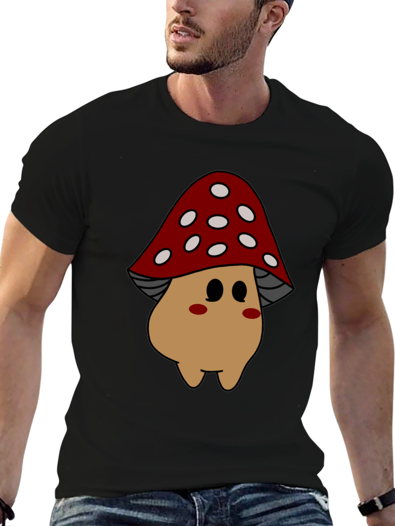 Mushroom Cartoon Graphic Tee
