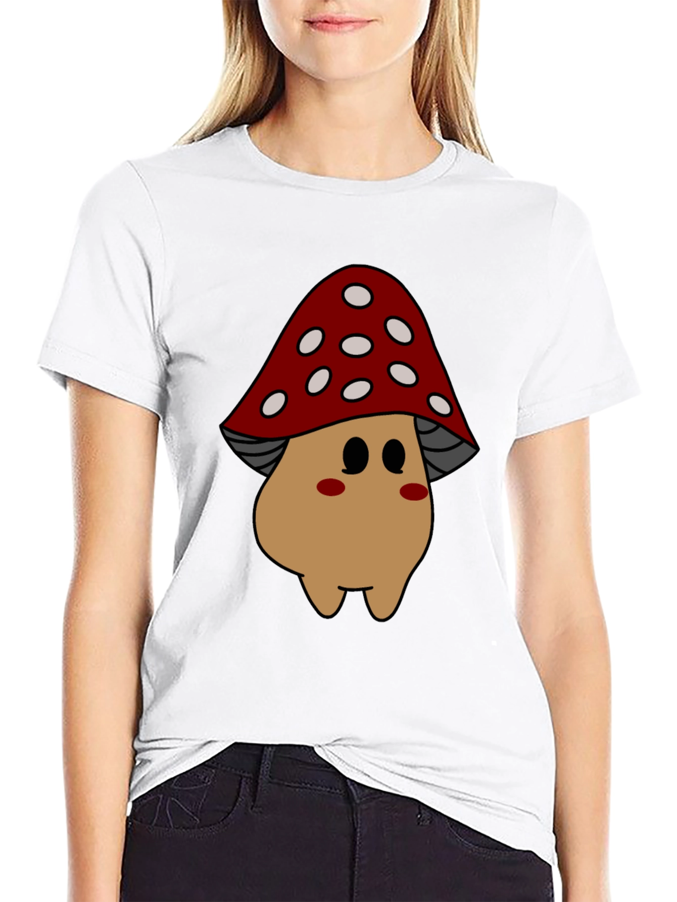 Mushroom Cartoon Graphic Tee
