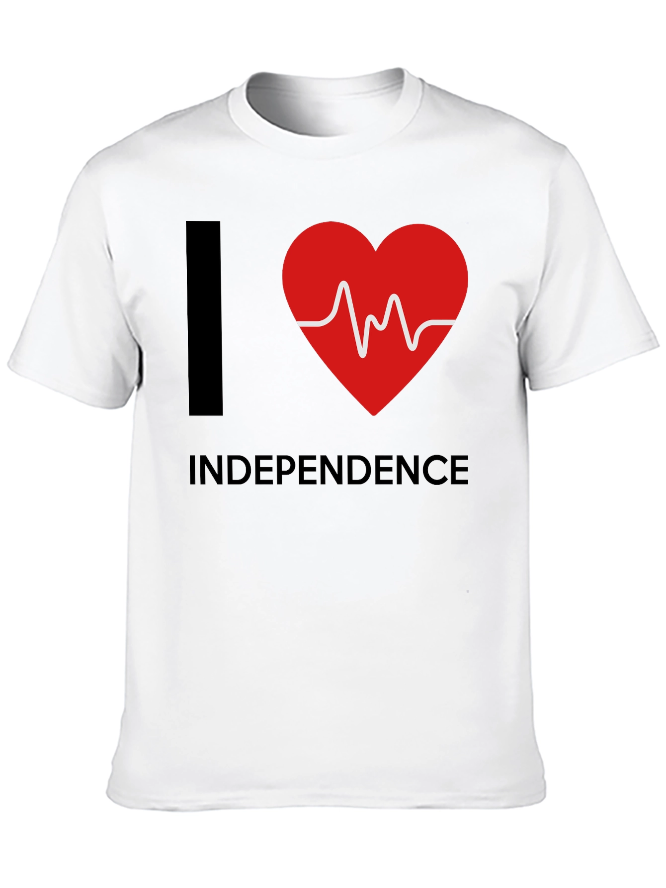 I Heart Independence T-Shirt - Patriotic Graphic Tee