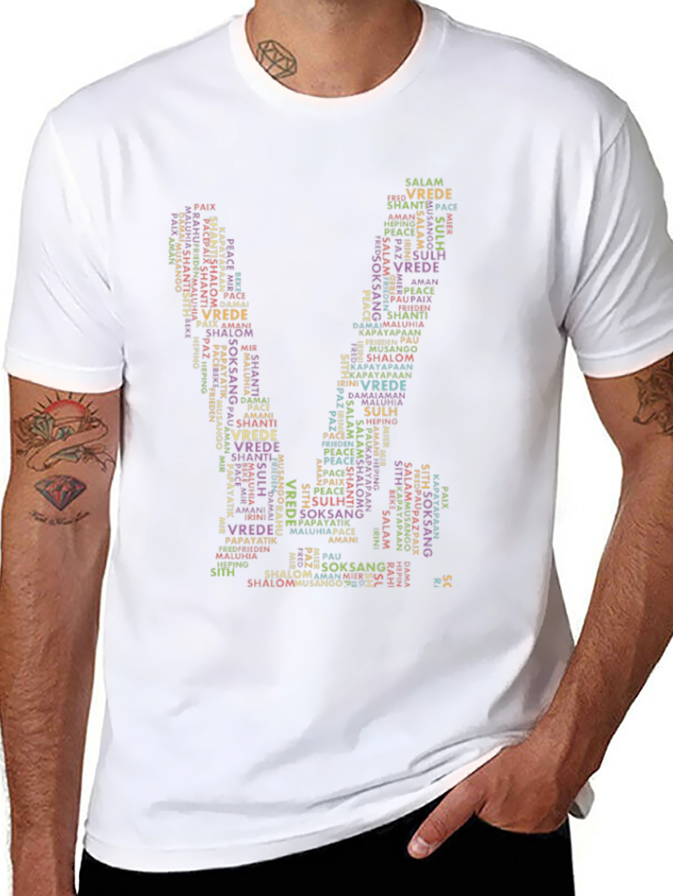 Peace Word Cloud T-Shirt