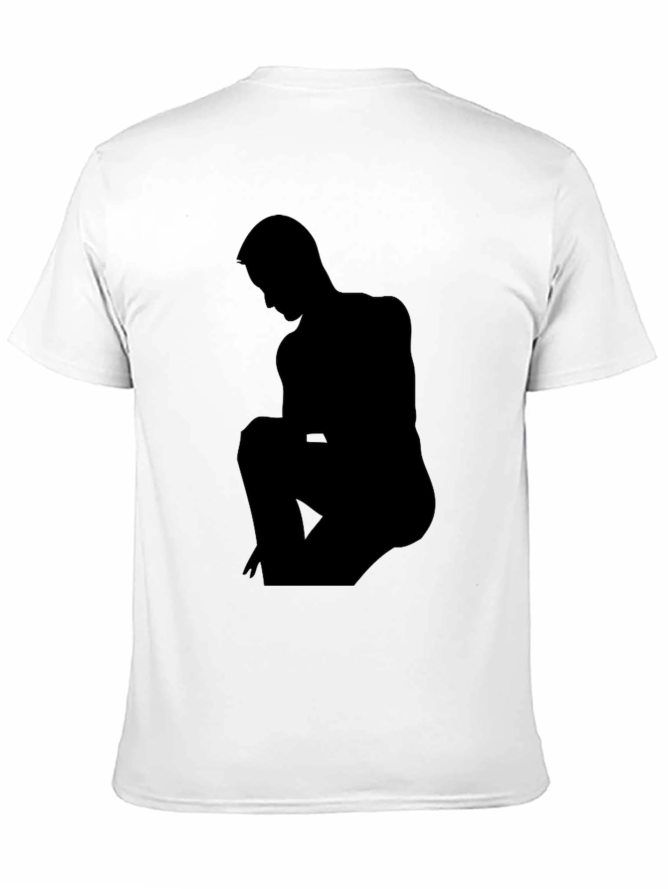 Silhouette Graphic Print Tee - Mens Black T-Shirt